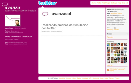 Visita nuestra cuenta en Twitter